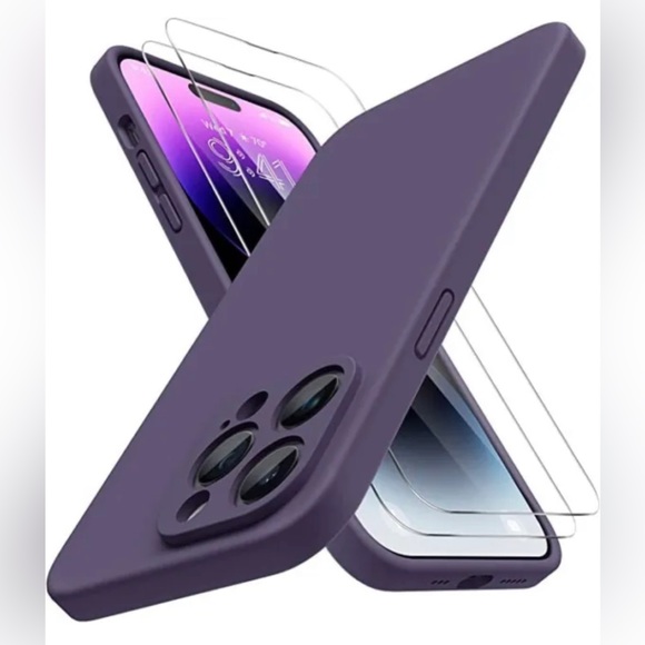 iPhone 14 Pro Miracase Dark Purple Case NIB - Picture 1 of 7